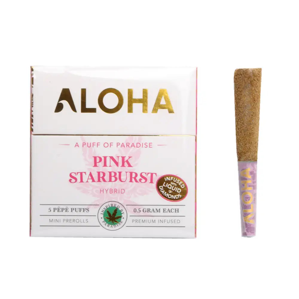 ALOHA PEPE PUFFS - PINK STARBURST 2.5G