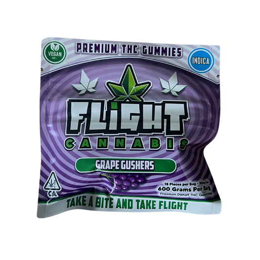 600MG Flight Gummies - Grape Gushers (Indica)