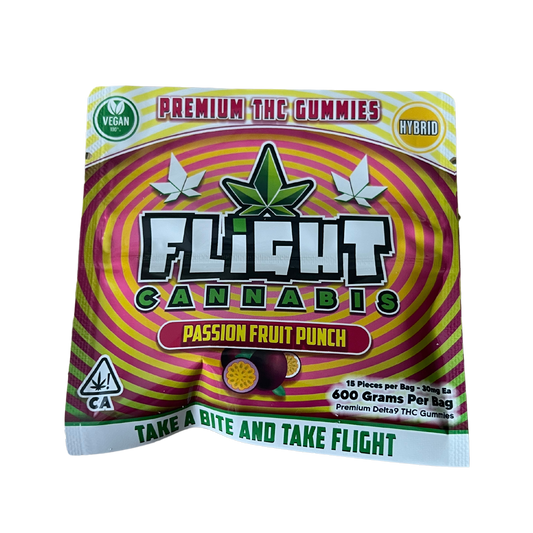 600MG Flight Gummies - Passion Fruit Punch (Hybrid)