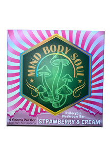 Mind, Body & Soul Psilocybin Mushroom Bar - Strawberry & Cream