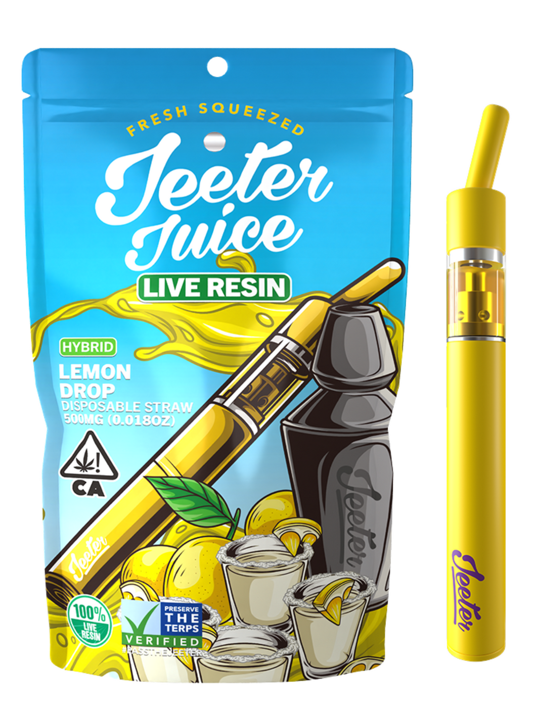 Jeeter Juice Live Resin Disposable Straw - Lemon Drop (I)