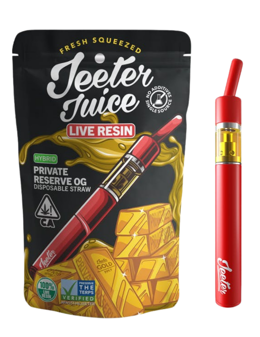 Jeeter Juice Live Resin Disposable Straw - Private Reserve OG (H)