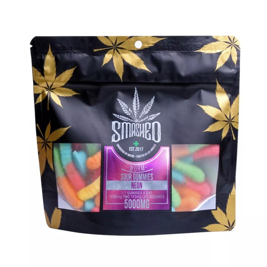 Smashed - Neon Sour Worms 5000MG
